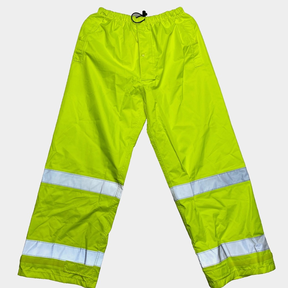 Tingley Reflector Pants Mens Small Neon Yellow Work Wear Construction